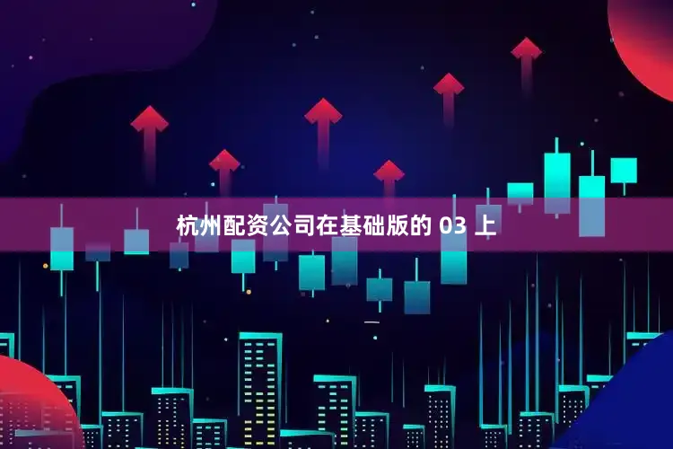 杭州配资公司在基础版的 03 上
